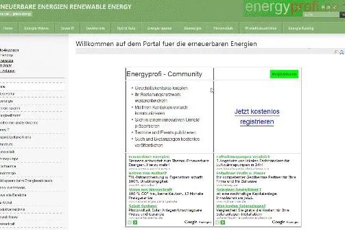 Bild: Portal zum Thema erneuerbare Energien jetzt in neuem Gewand nach Redesign