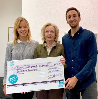 Bild: Intueat spendet 7.383 Euro an die Düsseldorfer Kindertafel im Rahmen eines #DankbarkeitsDezember