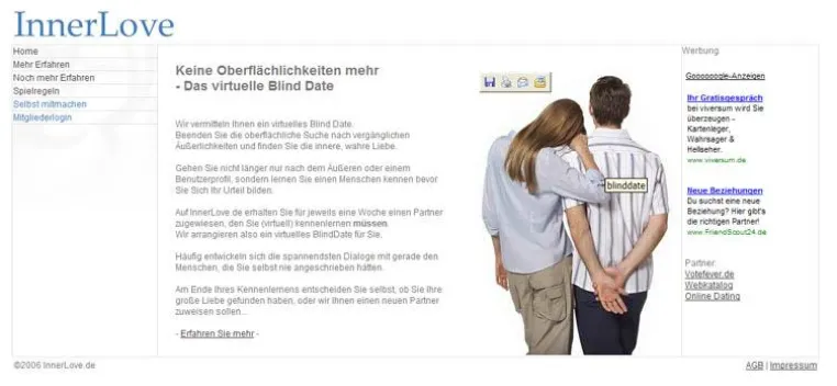 Bild: Virtuelle Blind Dates