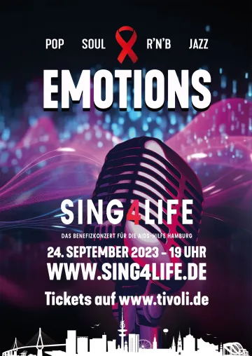 Bild: SING4LIFE 2023: Mit dem Motto EMOTIONS - das Benefizkonzert für die AIDS-Hilfe Hamburg