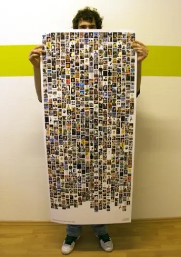 Bild: Hol dir deine Facebook-Freunde an die Wand - Bei FriendlyPoster.com Facebook-Freunde als Poster bestellen