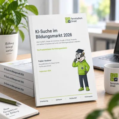 KI-Suche: Fernstudium Direkt veröffentlicht Praxisleitfaden für Hochschulen und Bildungsanbieter Bild: KI-Suche: Fernstudium Direkt veröffentlicht Praxisleitfaden für Hochschulen und Bildungsanbieter