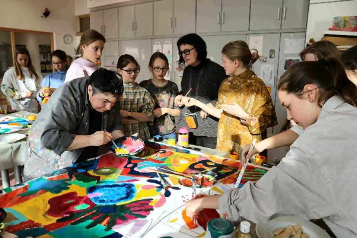 "Wilde Kunst" in der Kreativwerkstatt Bild: "Wilde Kunst" in der Kreativwerkstatt