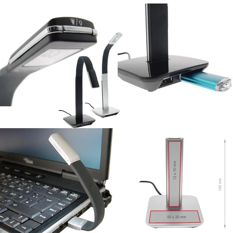 Flexible USB-Lampe mit USB-Hub