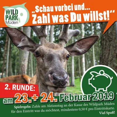 Bild: “Zahl was Du willst” – Aktion im Wildpark Müden