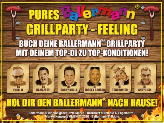 Bild: Exklusive Ballermann® Grillparty mit Ihrem Top-DJ