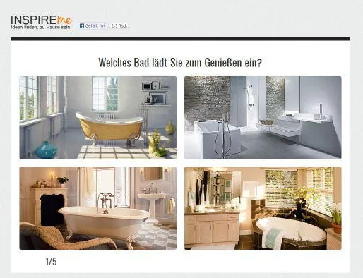 Bild: just publish! erweitert das Ideenportal INSPIREme um einen Wohntypen-Test