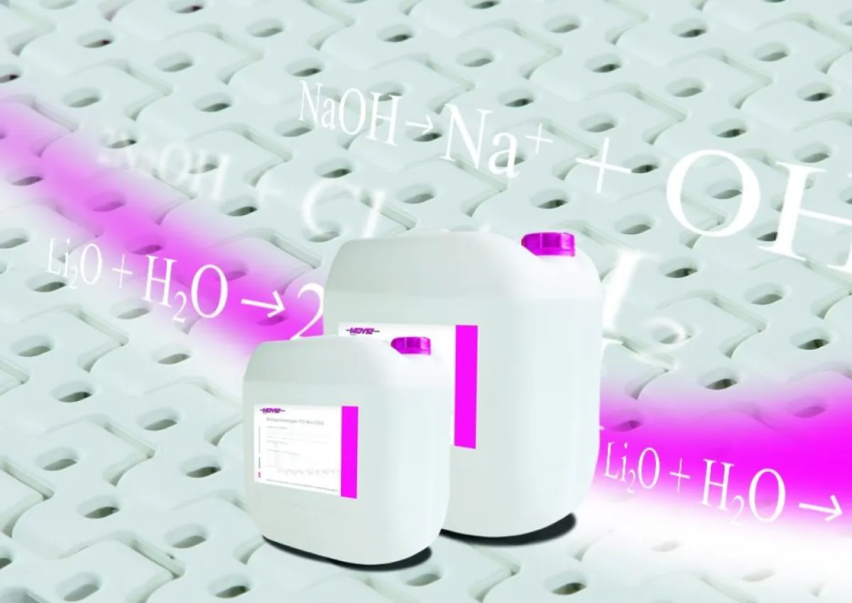 HADI Spezial-Schaumreiniger MOVET® FDQ erhöht Standzeit von Kunststoffmodulbändern