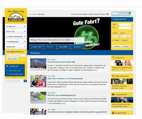 Bild: Neue 3-Löwen-Takt Homepage: einfacher, schneller, übersichtlicher