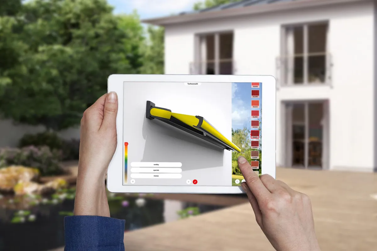 3D App von markilux zum Konfigurieren von Markisen bietet neue benutzerfreundliche Funktionen