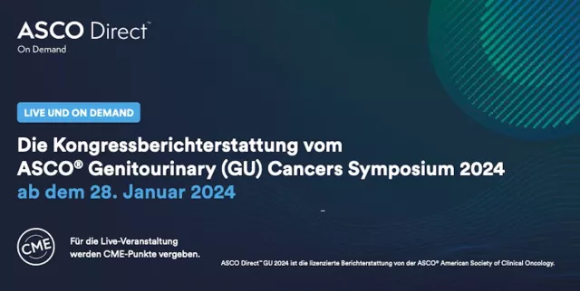ASCO Direct GU 2024 zeigt die Highlights des ASCO GU Symposiums 2024 in San Francisco auf www.medtoday.de Bild: ASCO Direct GU 2024 zeigt die Highlights des ASCO GU Symposiums 2024 in San Francisco auf www.medtoday.de