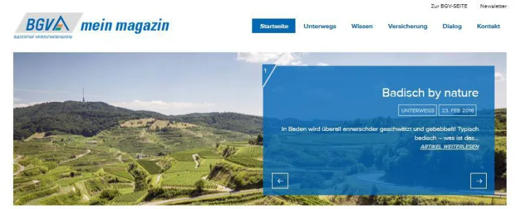 Bild: BGV / Badische Versicherung schlägt neue Seiten auf