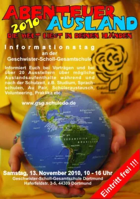 Bild: "Abenteuer Ausland" geht in die zweite Runde – GSG informiert auch 2010 wieder über Wege ins Ausland