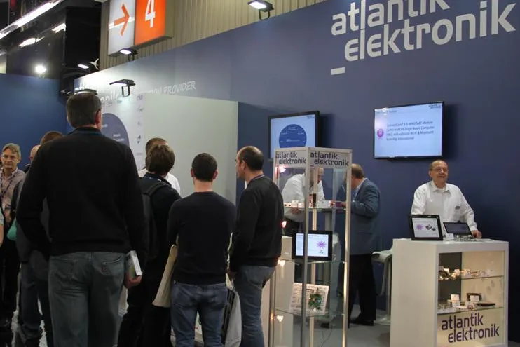 Bild: Atlantik Elektronik verzeichnet erfolgreichen Messeauftritt auf der embedded world 2015 in Nürnberg