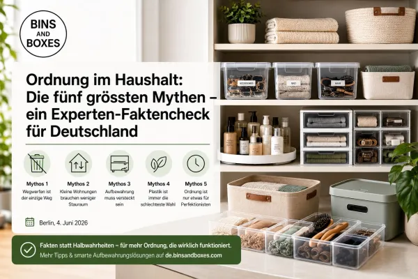 Bild: Ordnung im Haushalt: Die fünf grössten Mythen - ein Experten-Faktencheck für Deutschland