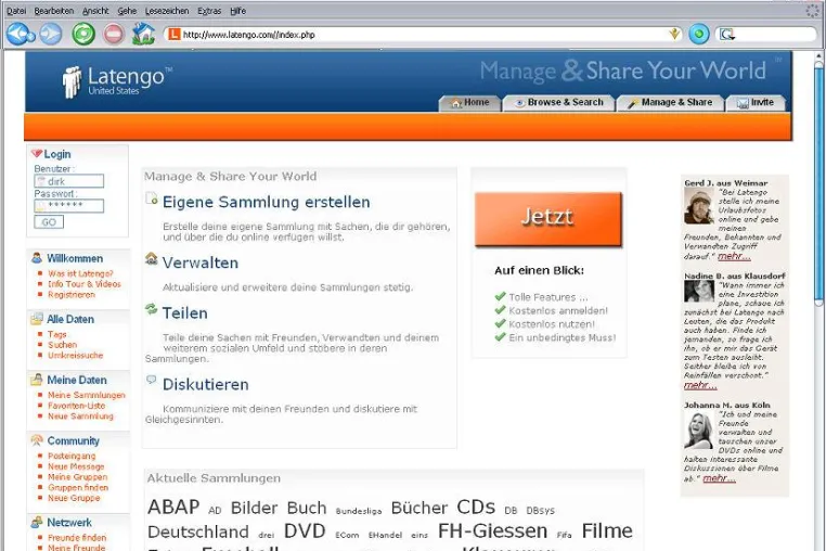 Bild: Latengo.com – Web 2.0 „Made in Germany“