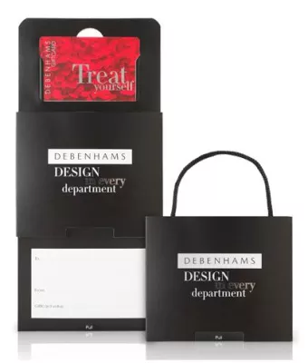 Debenhams neue Geschenkkarten-Verpackungen beflügeln den britischen Markt Bild: Debenhams neue Geschenkkarten-Verpackungen beflügeln den britischen Markt