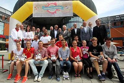 Bild: NIESEN Logistics fördert den olympischen Gedanken in Leverkusen