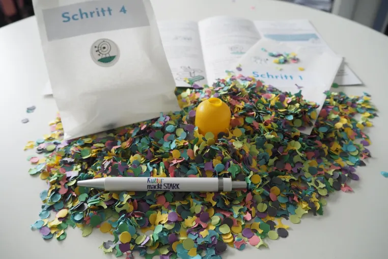 Mit Konfetti zum Projektantrag Bild: Mit Konfetti zum Projektantrag