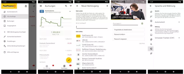 Bild: Neue Subsembly EBICS VEU App bei der PostFinance AG
