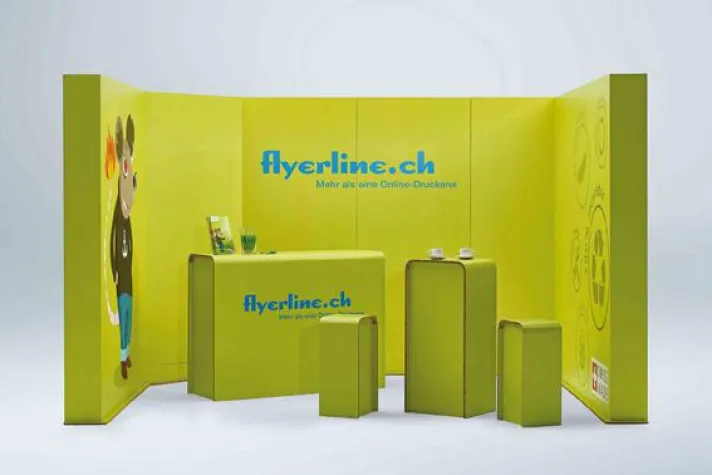 Bild: Neue Messestände der Flyerline aus Re-board®
