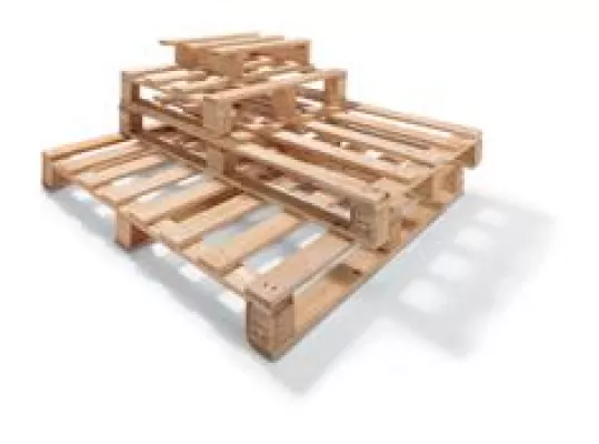 Bild: Exportgeeignete Einwegpaletten als kostengünstige Alternative