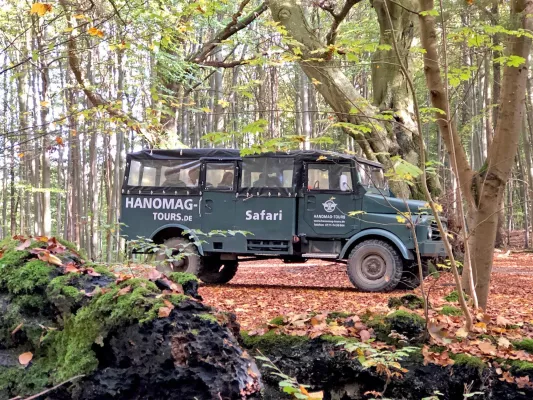 Bild: Mit dem Hanomag auf Insel-Safari
