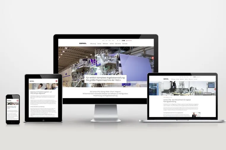 Bild: CPQ-Anbieter camos relauncht Website – die User Experience steht im Mittelpunkt