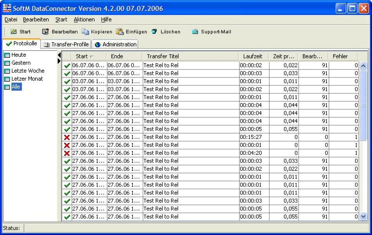 SoftM DataConnector: Neu gestalteter Administrator Client