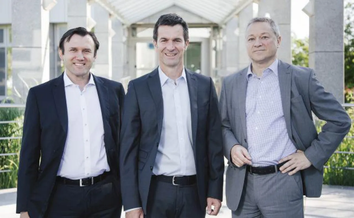 Die neue Geschäftsführung des Beschlägeherstellers GRASS (von links): André Stiller, Thomas Zenker u