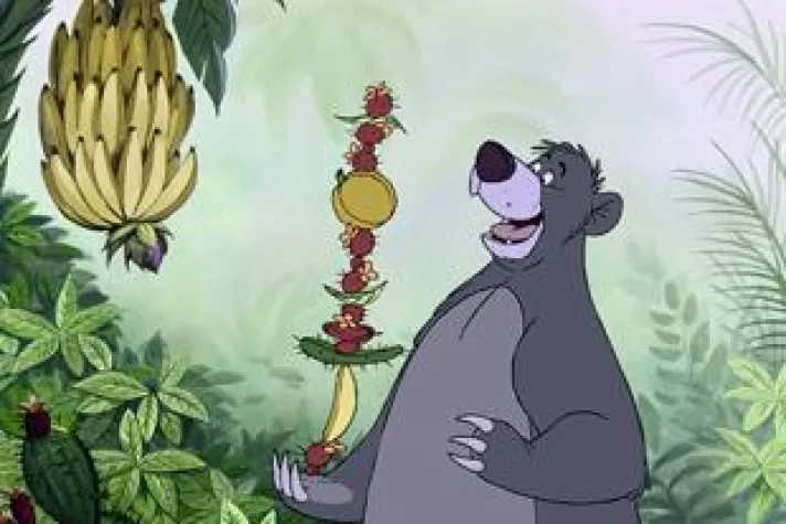 Bild: Snacken à la 5 am Tag – Balu der Bär macht’s vor