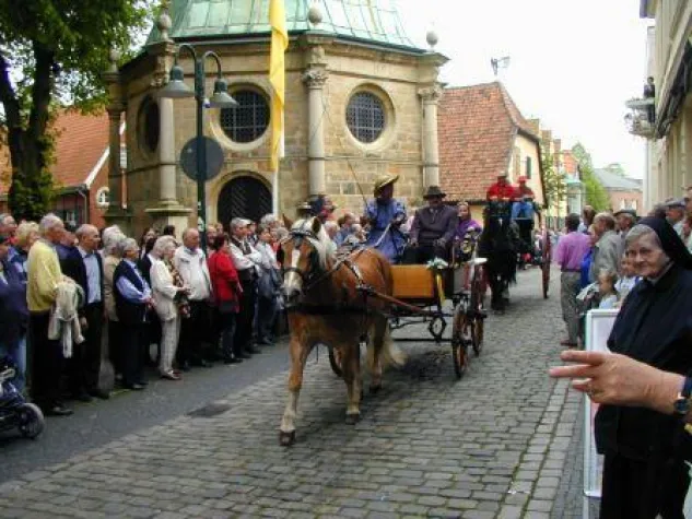 Bild: Kutschenwallfahrt in Telgte an Christi Himmelfahrt