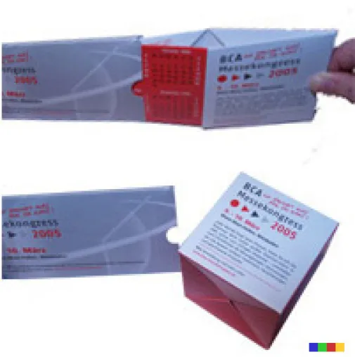 Der ProConception Aha-Effekt 3D Würfel, ein springender Selfmailer Bild: Der ProConception Aha-Effekt 3D Würfel, ein springender Selfmailer