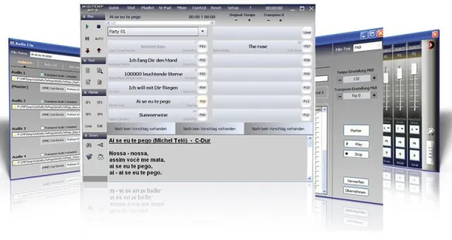 Bild: Perfekte Bühnenshow vom Notebook: MIDITEMP stellt innovative Live-Software für Musiker MP S MultiPerformer vor