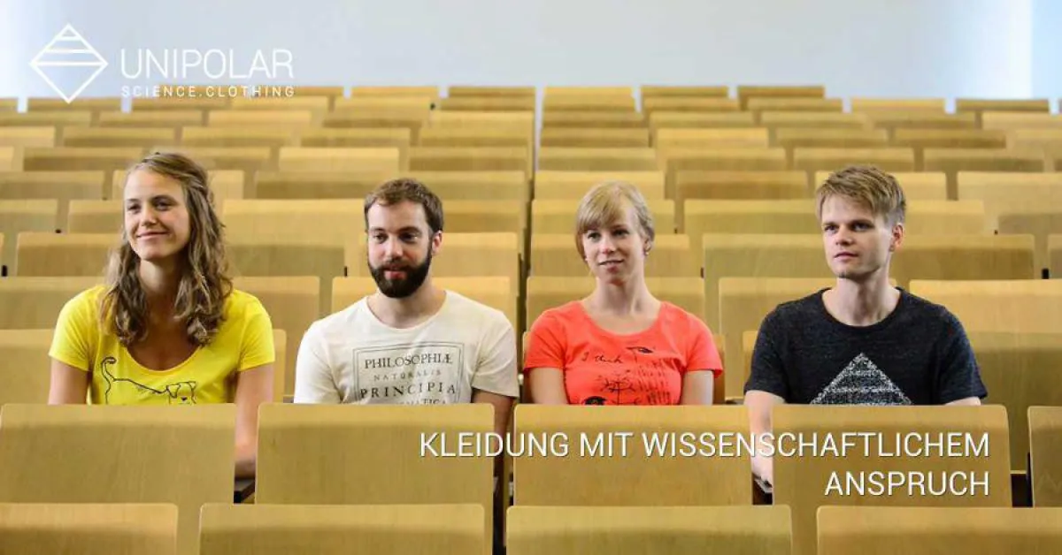 Kleidung mit wissenschaftlichen Anspruch. Optisch ansprechend, zeitgemäß geschnitten, bunt gefärbt,