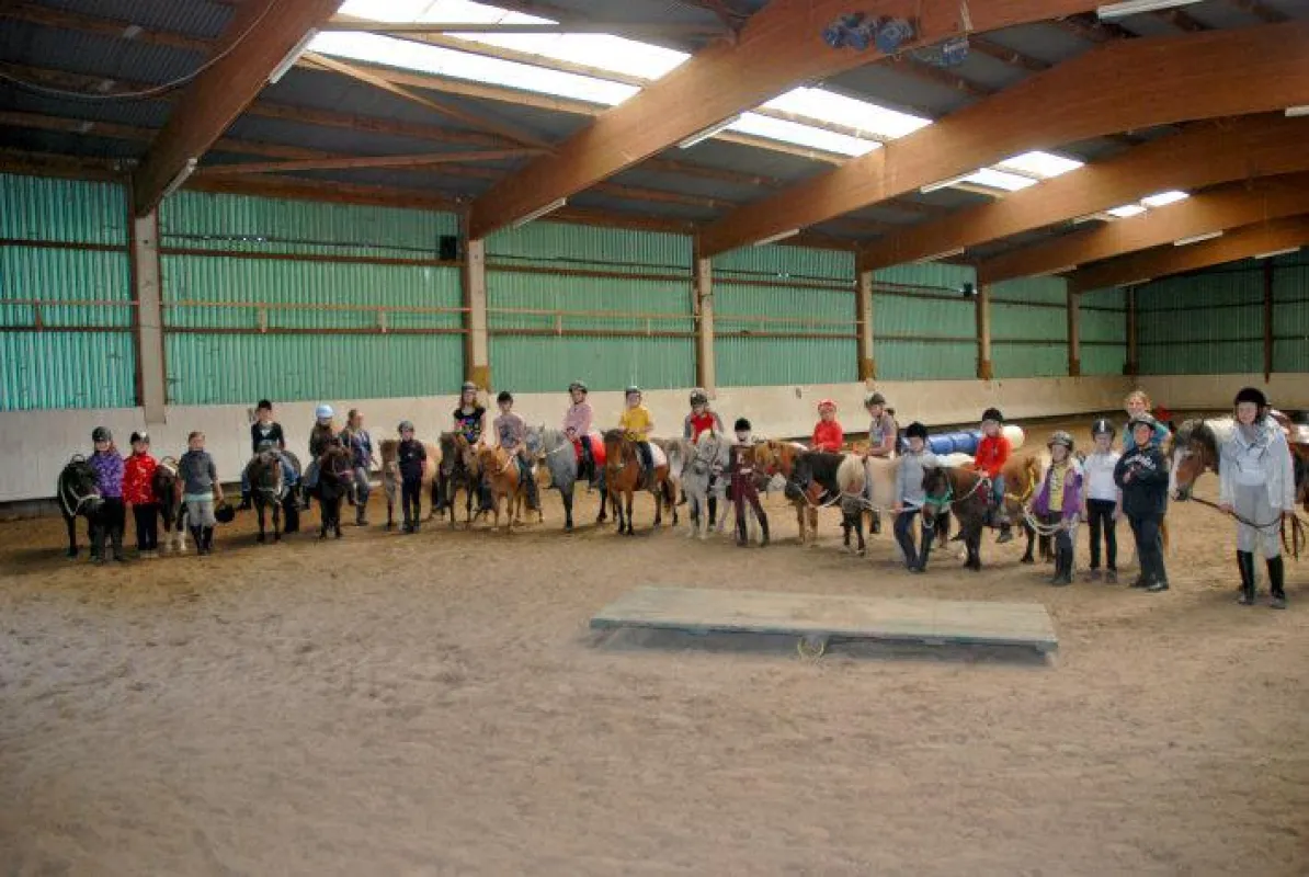 Kinder mit Ponies