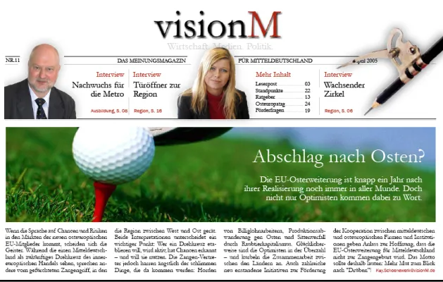 Bild: Meinungsmagazin visionM - Schwerpunktausgabe Osteuropa 04/2005