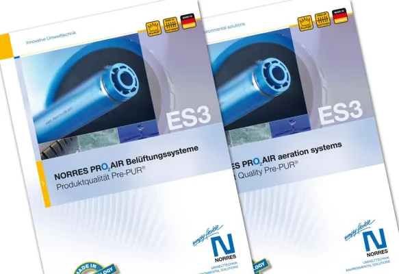 Bild: NORRES Umwelttechnik präsentiert sich pünktlich zur IFAT 2012 in neuem Layout