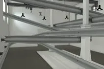 Bild: Die Zukunft ist keine Autobahn - Leitplanken im Ausstellungsraum