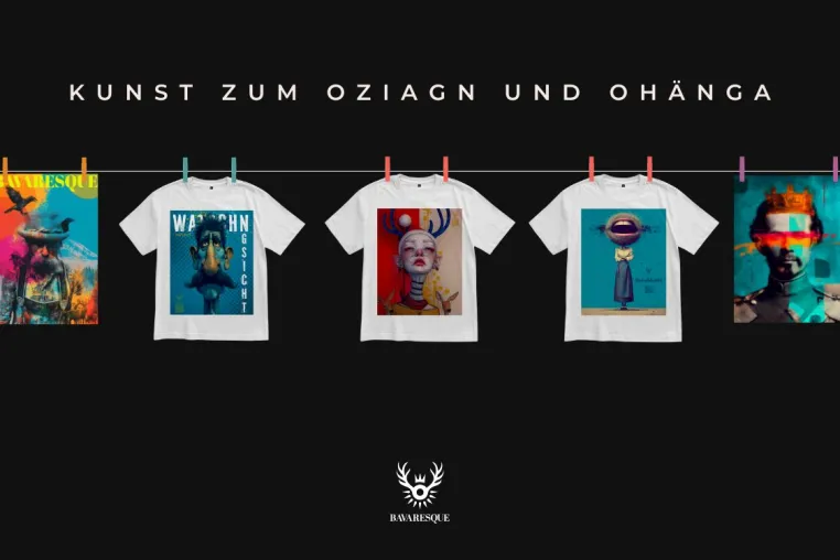 Bild: BAVARESQUE: PoD-Label aus Bad Aibling bringt skurrilen Dialekt-Humor und nachhaltiges Design auf den Markt