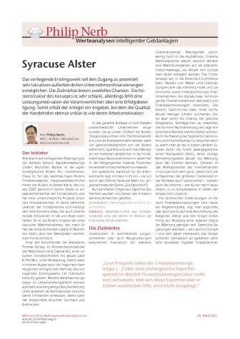 Bild: Adrealis Syracuse - neue Werteanalyse veröffentlicht