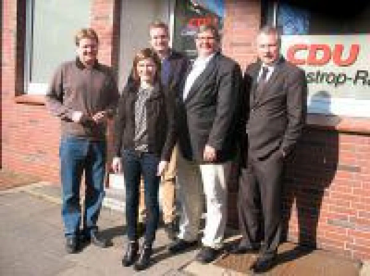 v.l.n.r.: Sven Volmering (MdB), Doreen Blume (IfKom), Michael Breilmann (CDU), Prof. Dr. Ralph Dreher (TVD), Heinz Leymann (IfKom)