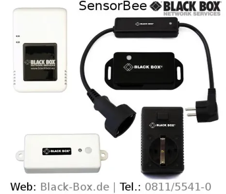 Bild: Energieeffizienz, Zugangskontrolle und Umgebungsüberwachung in Rechenzentren mit SensorBee von Black Box