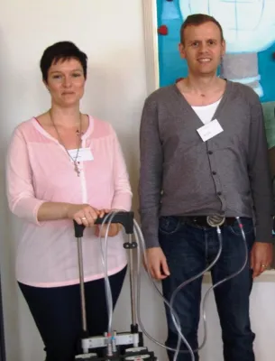 Bild: EXCOR® Adult Patient zu Besuch bei Berlin Heart