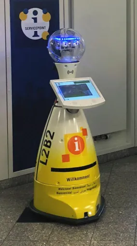 CeBIT: Deutschlands erster kommunaler Serviceroboter „L2B2“ Bild: CeBIT: Deutschlands erster kommunaler Serviceroboter „L2B2“
