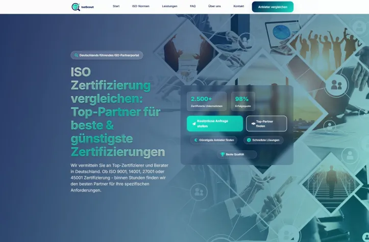 Bild: ISO Zertifizierung schneller & günstiger: IsoScout findet den passenden Partner zum Bestpreis