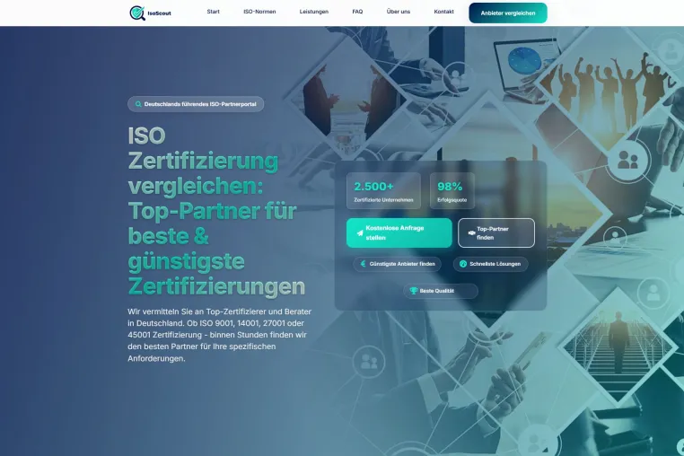 Bild: ISO Zertifizierung schneller & günstiger: IsoScout findet den passenden Partner zum Bestpreis