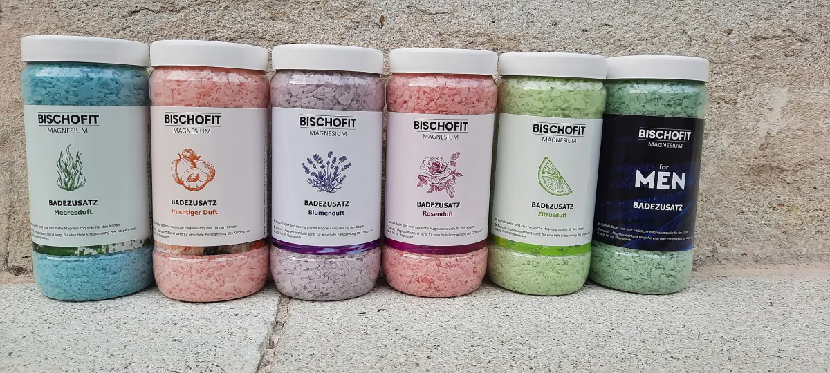 Bischofit Magnesium Badezusatz mit Duft (© Irbis Shop e.U.)