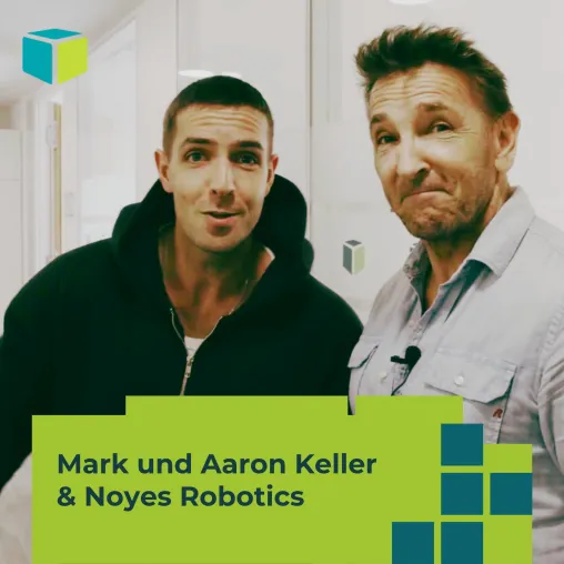 Bild: Noyes gewinnt Mark Keller als Markenbotschafter – und stellt die Intralogistik vom Kopf auf den Rasen 