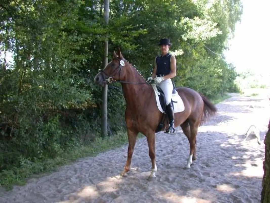 Martina Albrecht mit Pferd Lennox